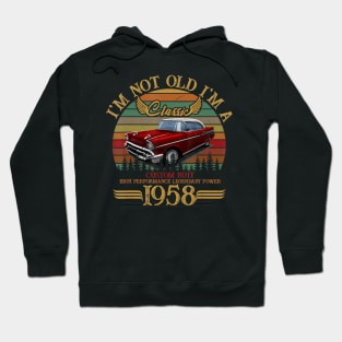 Classic 1958 Shirt for Men Women 61th Birthday Gifts For Men Hoodie